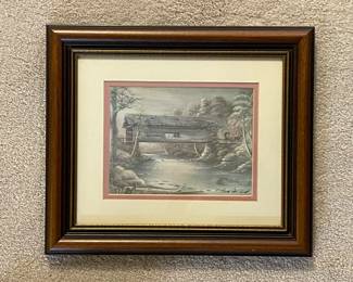 Vintage Framed Arnold McDowell Print