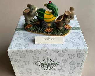 Vintage Fitz and Floyd Charming Tails Friends Are A Rich Harvest