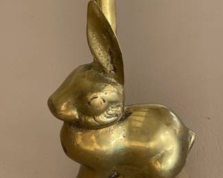 Vintage Brass Rabbit Figurine