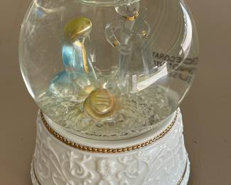 Vintage Music Box Snow Globe