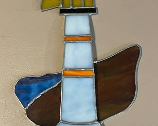 Lighthouse Stained Glass Suncatcher
