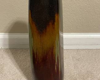 Tall Ceramic Drip Glaze Vase