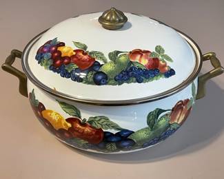 Vintage Lincoware Enameled Cooking Pot