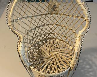 Tabletop Rattan Doll Chair