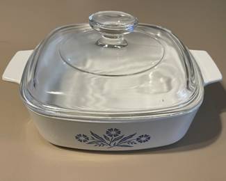 Vintage Corning Ware Blue Cornflower 1 Qt Casserole Dish w/ Lid