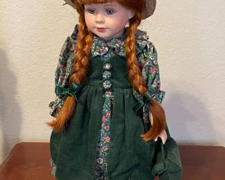 Vintage Anne of Green Gables Porcelain Doll