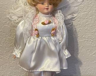 Vintage Porcelain Angel Doll