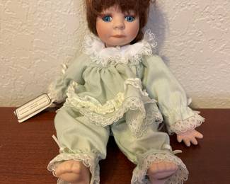 Vintage Fritz’s Basket Babies Porcelain Doll