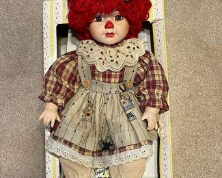 Vintage Seymour Mann Raggedy Ann Porcelain Doll