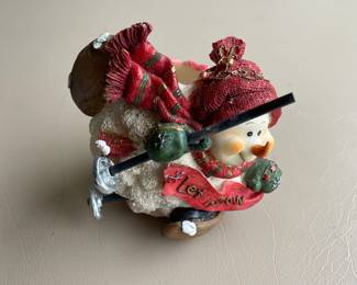 Vintage Snowman Candle/Tealight Holder