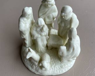 Vintage Ceramic Nativity Scene