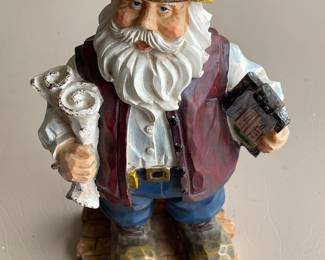 Vintage Resin Santa
