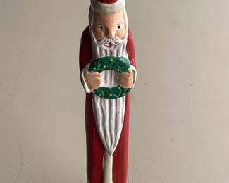 Vintage Wood Pencil Santa