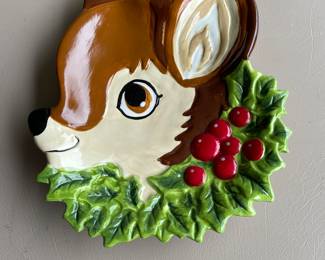 Vintage Reindeer Candy Dish