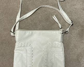 Bueno Ivory Leather Handbag