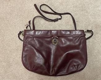 Vintage Aigner Burgundy Leather Handbag