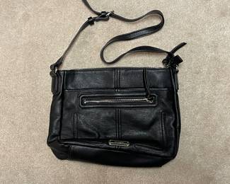 Rosetti Black Leather Crossbody