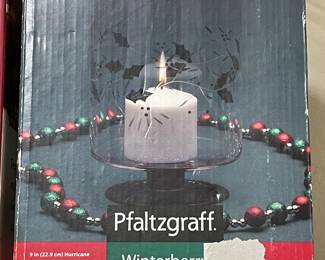 Pfaltzgraff Winterberry Hurricane Candle Holder