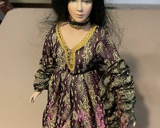 Vintage Duck House Porcelain Doll