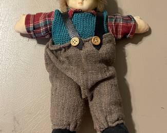 Vintage Small Porcelain Boy Doll