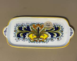 Hand Painted Nova Deruta Serving Dish