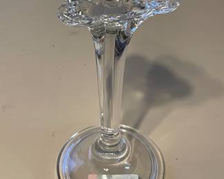 Mikasa Tall Crystal Candlestick Holder X 4