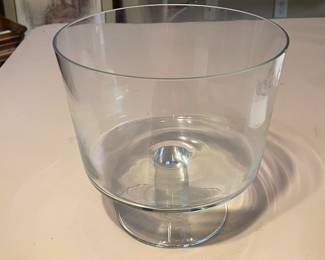Vintage Glass Footed Punch Bowl