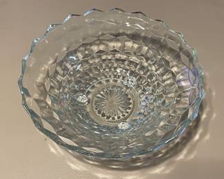 Vintage Fostoria Crystal Footed Serving Bowl