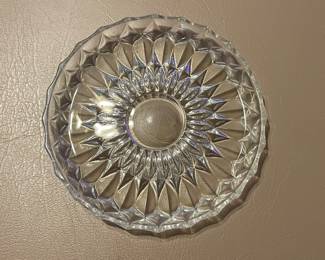 Vintage Rossini Crystal Glass Ashtray X 2