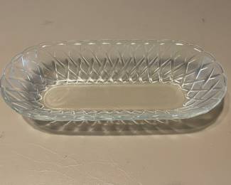 Vintage Indiana Glass Basketweave Candy Dish