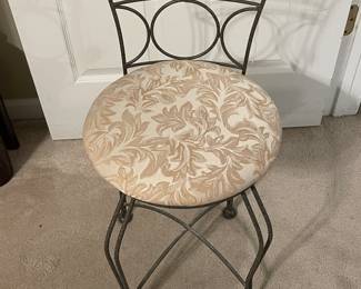 Vintage Metal Vanity Chair