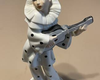 Vintage Giftcraft Porcelain Harlequin Clown Figurine