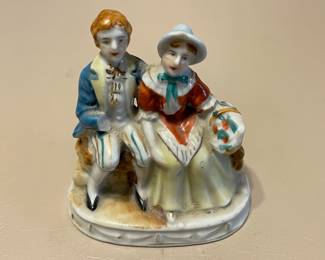 Vintage Occupied Japan Porcelain Victorian Couple Figurine