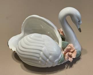 Vintage K’s Collection Porcelain Swan Trinket Dish
