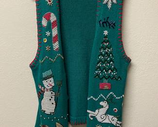 Vintage Victoria Harbour Beaded Sweater Vest