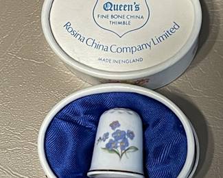 Vintage Queens Bone China Thimble