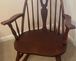 brown rocking chair