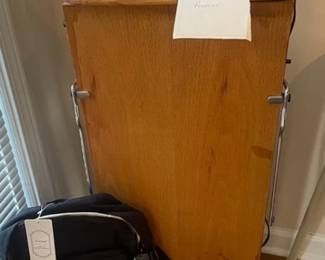 pant presser and backpack