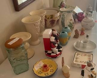 table in LR beside the Xmas stuff