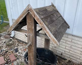 Another view of outdoor wishing well