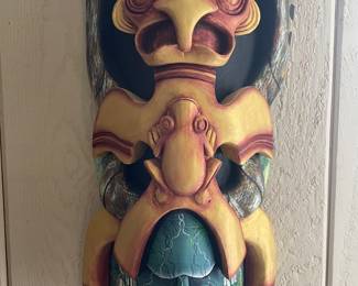 Baruca Mask Hand Carved Costa Rica