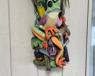 Baruca Mask Hand Carved Costa Rica