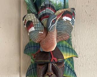 Baruca Mask Hand Carved Costa Rica