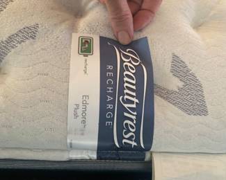 King Size Beautyrest Recharge Edmore Plush mattress and box spring.&nbsp;

