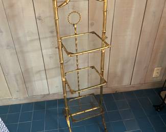 Gilded glass shelf 45 x 16 x 11