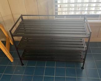Metal Shoe Rack 17 x 26 1/2 x 12