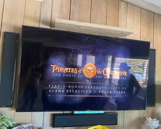 75” Samsung Smart TV&nbsp;
Yahama Natural Sound AV Receiver RX-A680 "Adventage" , Martin Logan Motion SLMXL Wall Mount Speakers