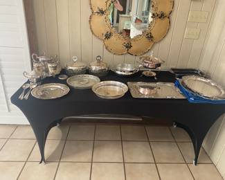 Silver plate service wear