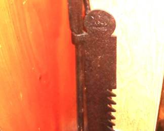 Antique hearth trammel