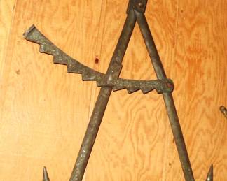 Antique butcher shop iron ( double) hook